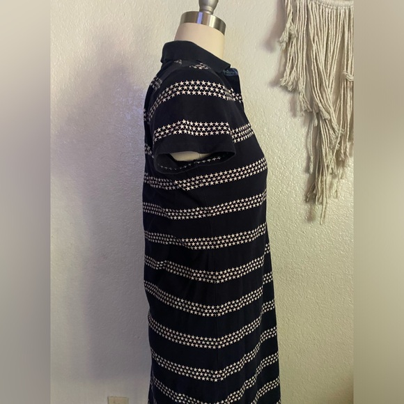 Tommy Star Patriotic Stripe Mini Navy Polo Dress - Picture 3 of 9